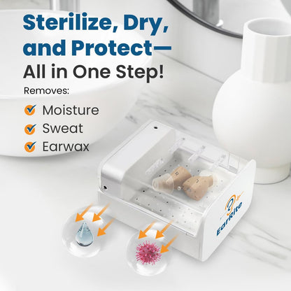 EarRite Automatic Hearing Aid Dryer & Dehumidifier