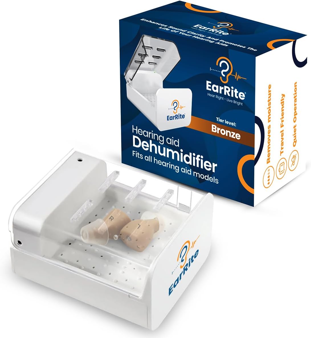 EarRite Automatic Hearing Aid Dryer & Dehumidifier