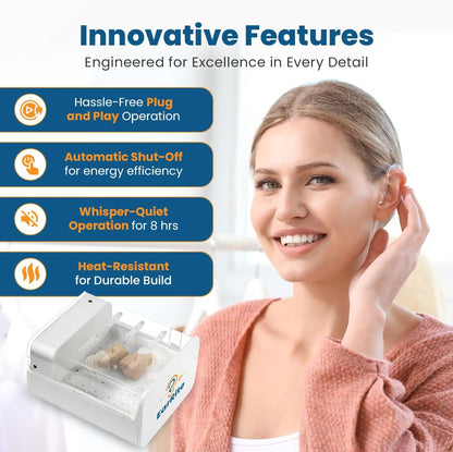 EarRite Automatic Hearing Aid Dryer & Dehumidifier